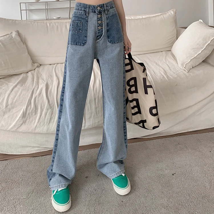 

Cheap wholesale 2021 spring summer autumn new fashion casual Denim women Pants woman female OL pants At0713X