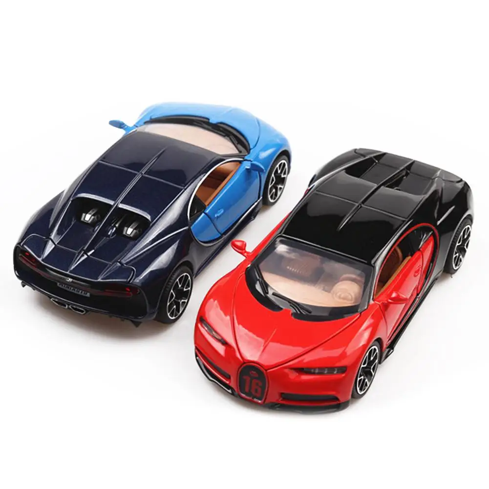 Новейшая модель автомобиля 1:32 Chiron из цинкового сплава Коллекционная с
