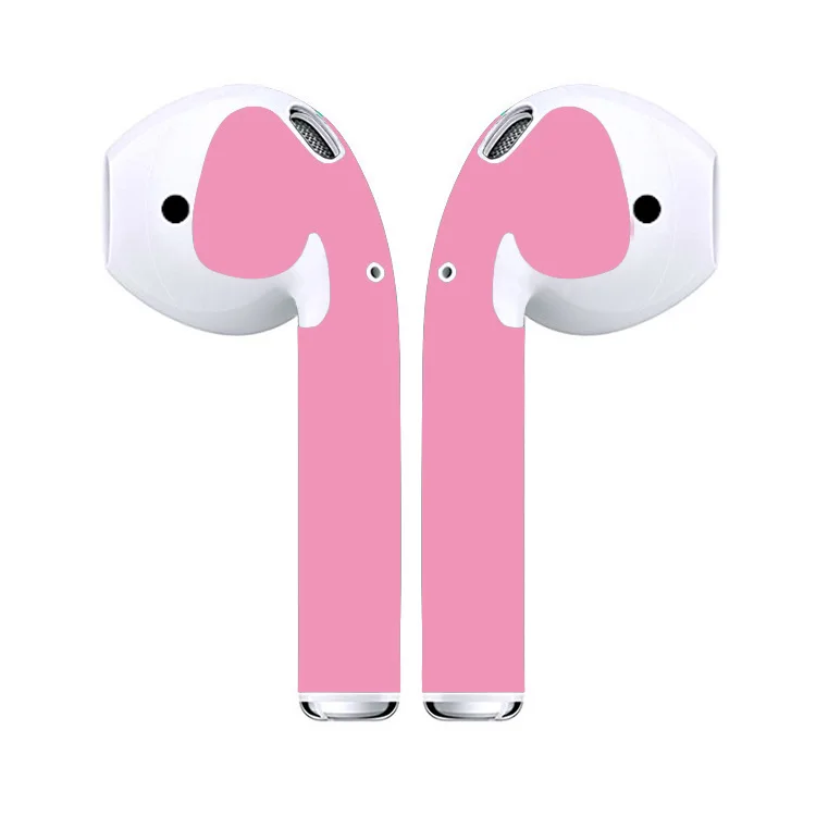 Pink Защитная пленка для Apple AirPods, защитная пленка, наклейка для AirPods, беспроводные наушники, гарнитура, пленка - Цвет: Pink