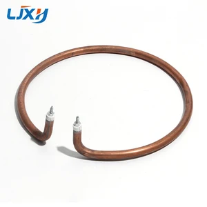 LJXH электрическая кастрюля вок нагревательный горшок, трубка для сковороды с железом, гальванизированным медным антикоррозийным покрытием, круглая, для сухого горения