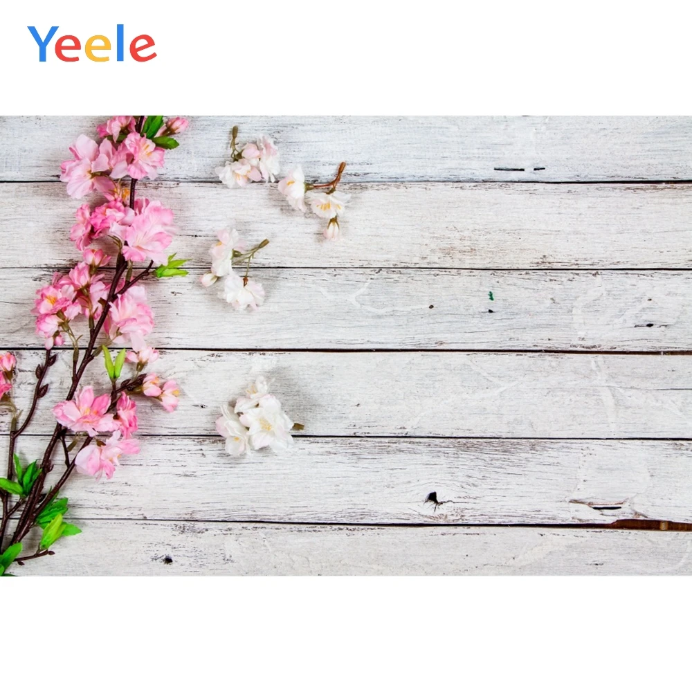 Yeele Vinyl Wood Tassel Flowers Spring Pet Doll Photography Backdrops Personalized Photographic Backgrounds For Photo Studio | Электроника