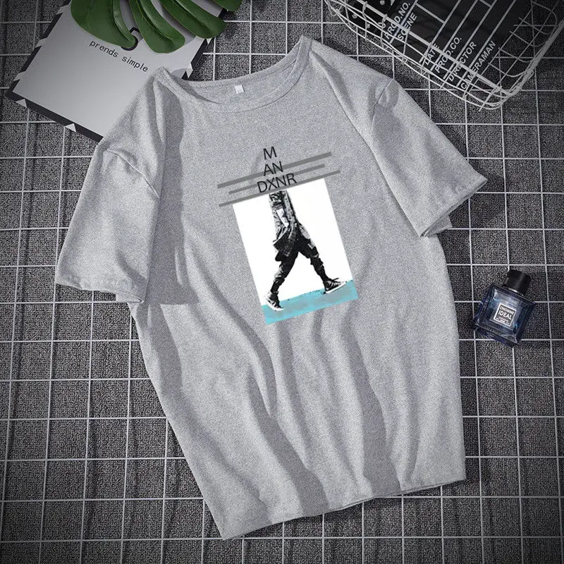 Летняя мужская футболка с круглым вырезом и короткими рукавами джемпер забавная