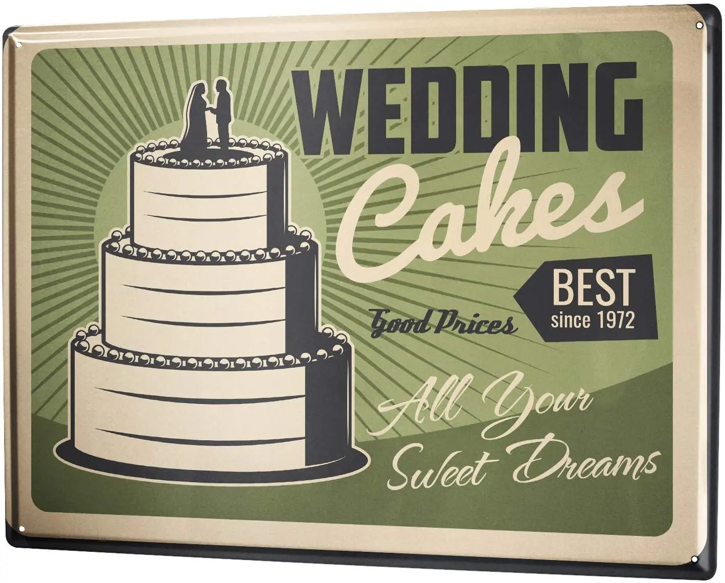 

SINCE 2004 tin Sign Anniversary Party Fun Wedding Cake