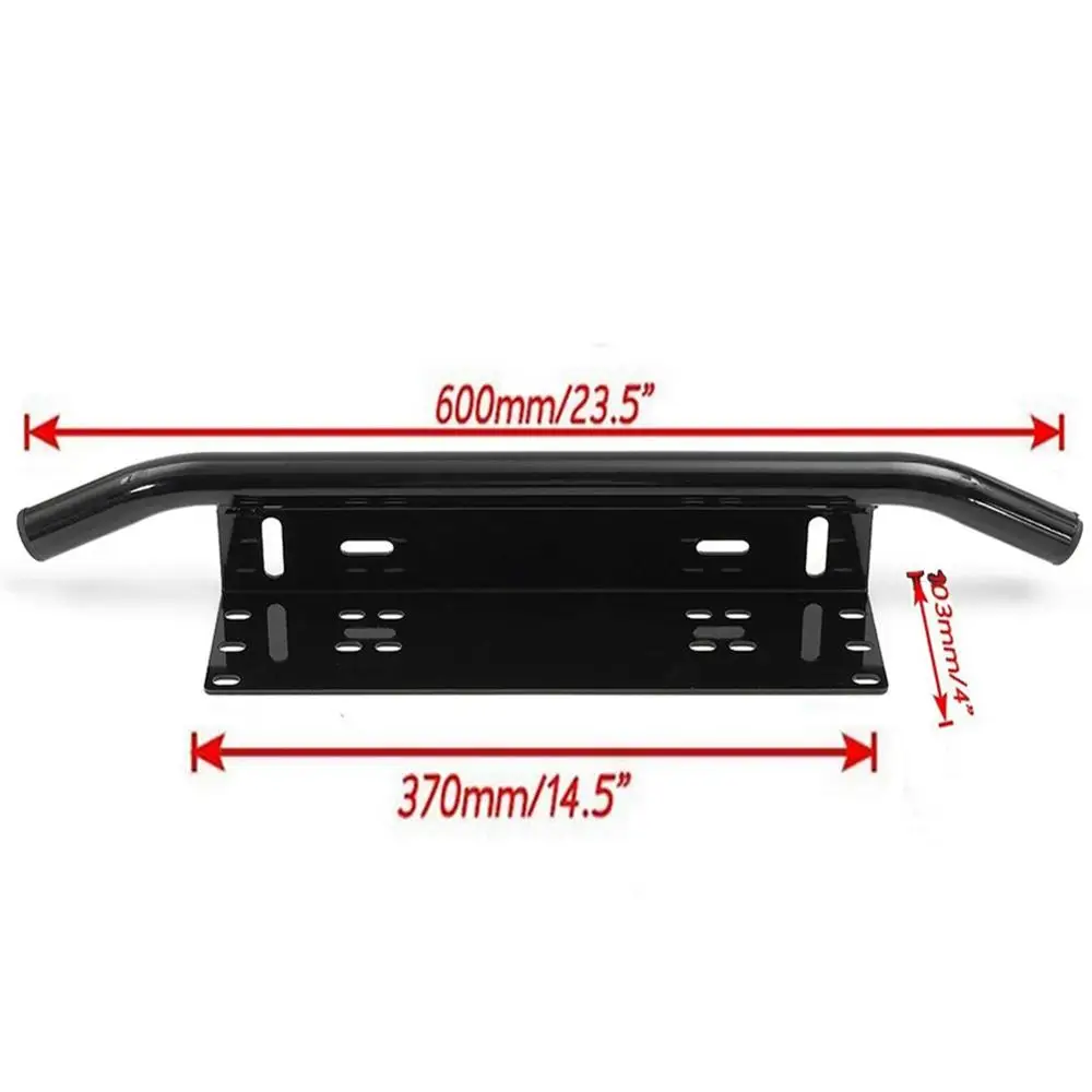

23inch Mount Bracket Aluminium Bull Bar Style Holder For Driving Light Bar Car Jeep Truck SUV Car Front Bumper License Plate