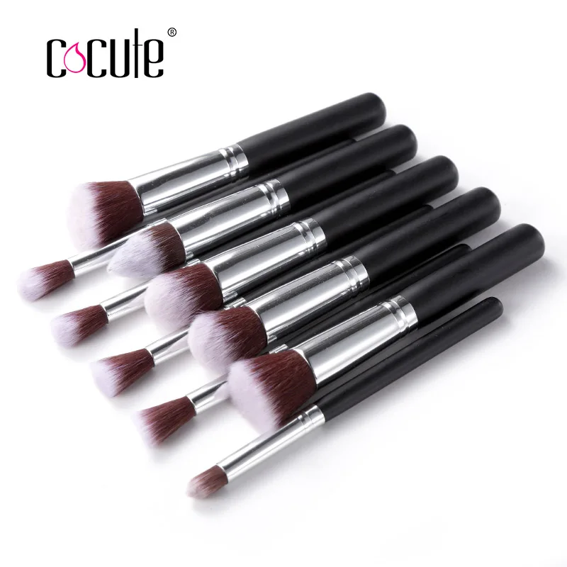 

10PCS Professional Makeup Brushes Set Blusher Powder Eyeshadow Make Up Tools Kit