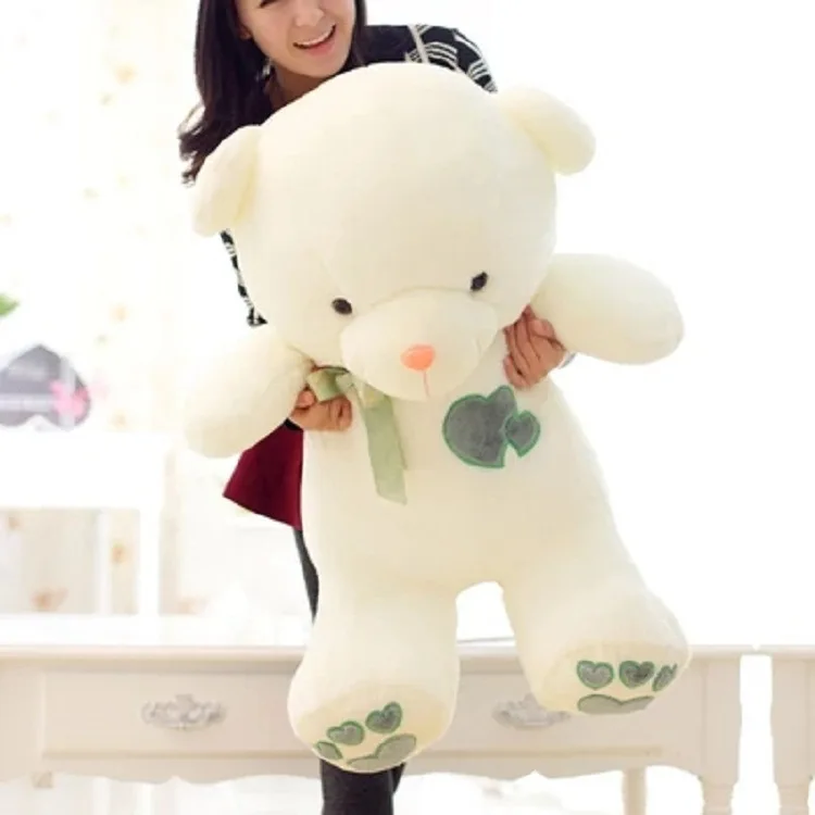 

Scarf Teddy Bear Plush Stuffed with Heart Soft Teddy Bear Plush Doll Kids Huggable Animals Teddy Toy Pink/White/Brown/Blue