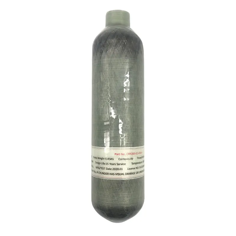 AC3050 Carbon Fiber Cylinder 500cc 45400psi 300bar M18*1.5 tread Pcp Paintball Tank for Air Gun Air Rifle Condor Airforce Pcp