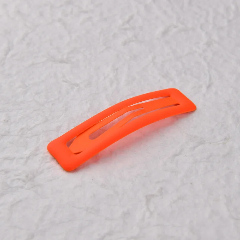 

Popular net red hairpin with square fluorescent rubber paint on the edge