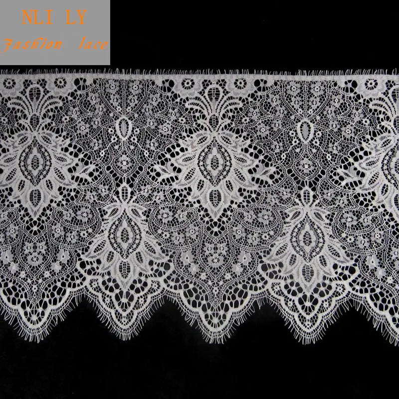 Бело Черная кружевная отделка для ресниц 5 шт. 3 метра сетчатая лента украшения