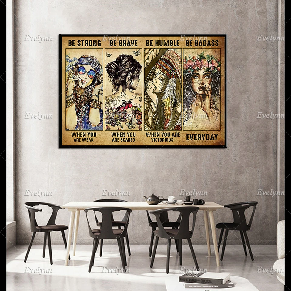 Хиппи девочка | Будьте сильными-будьте смелыми-будьте скромными-быть плохими