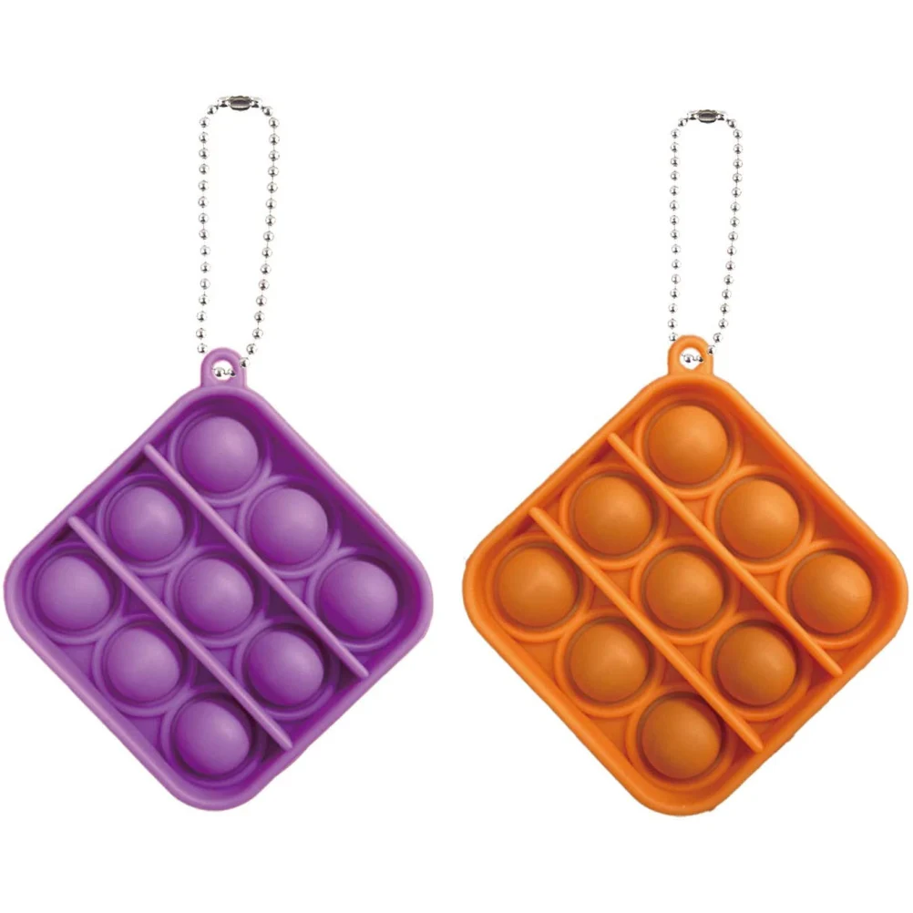 

Sensory Toy Simple Dimple Toy Bubble Keychain Toy Stress Relief Hand Toys Office Desk Toy for Kids Adults