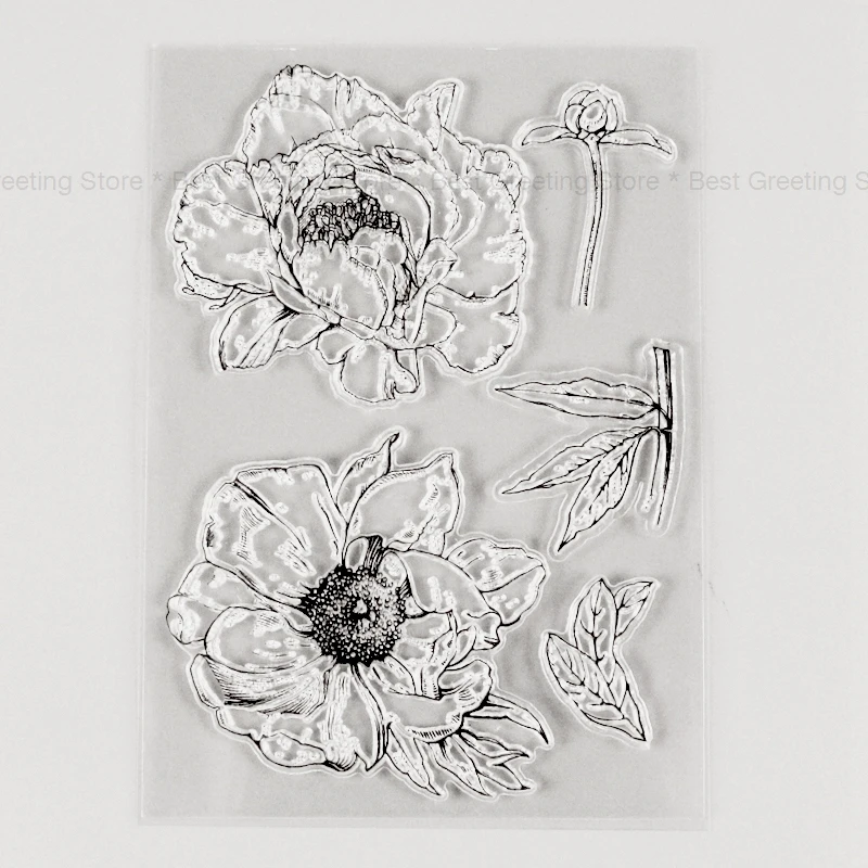 Элегантные цветочные марки прозрачные для скрапбукинга|Штампики| |