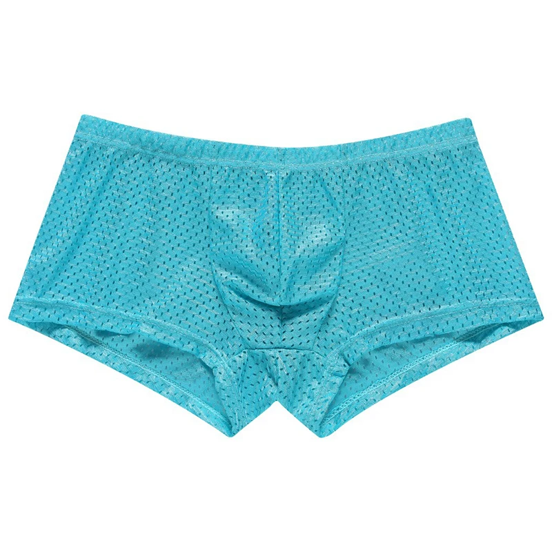 

Men's Underwear Man Boxers Summer Ice Silk Breathable Sexy Youth Boxer Trunks Ventilate Shorts Homme Cueca Calzoncillos