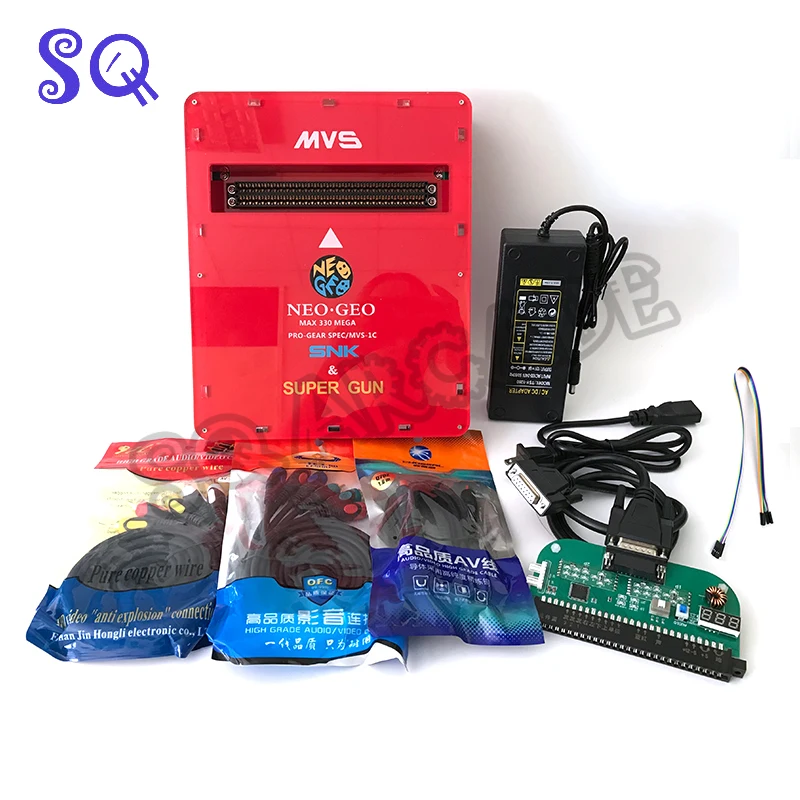 Новый геймпад JAMMA CBOX MVS SNK NEOGEO MVS-1B to DB 15P Joypad SS с выходом AV RGB для картриджа 161 in 1 и 120 в