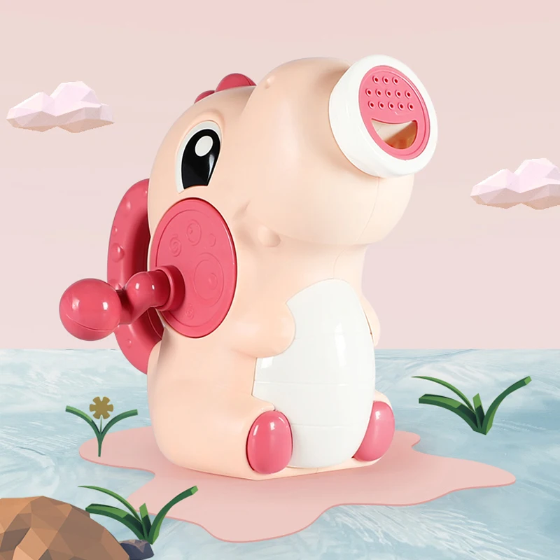 

Baby Bath Toys HOBEKARS Dinosaur Infant Toddlers Shower Cartoon Hand-operated Water spray For Children Bathroom Bathtub Toys