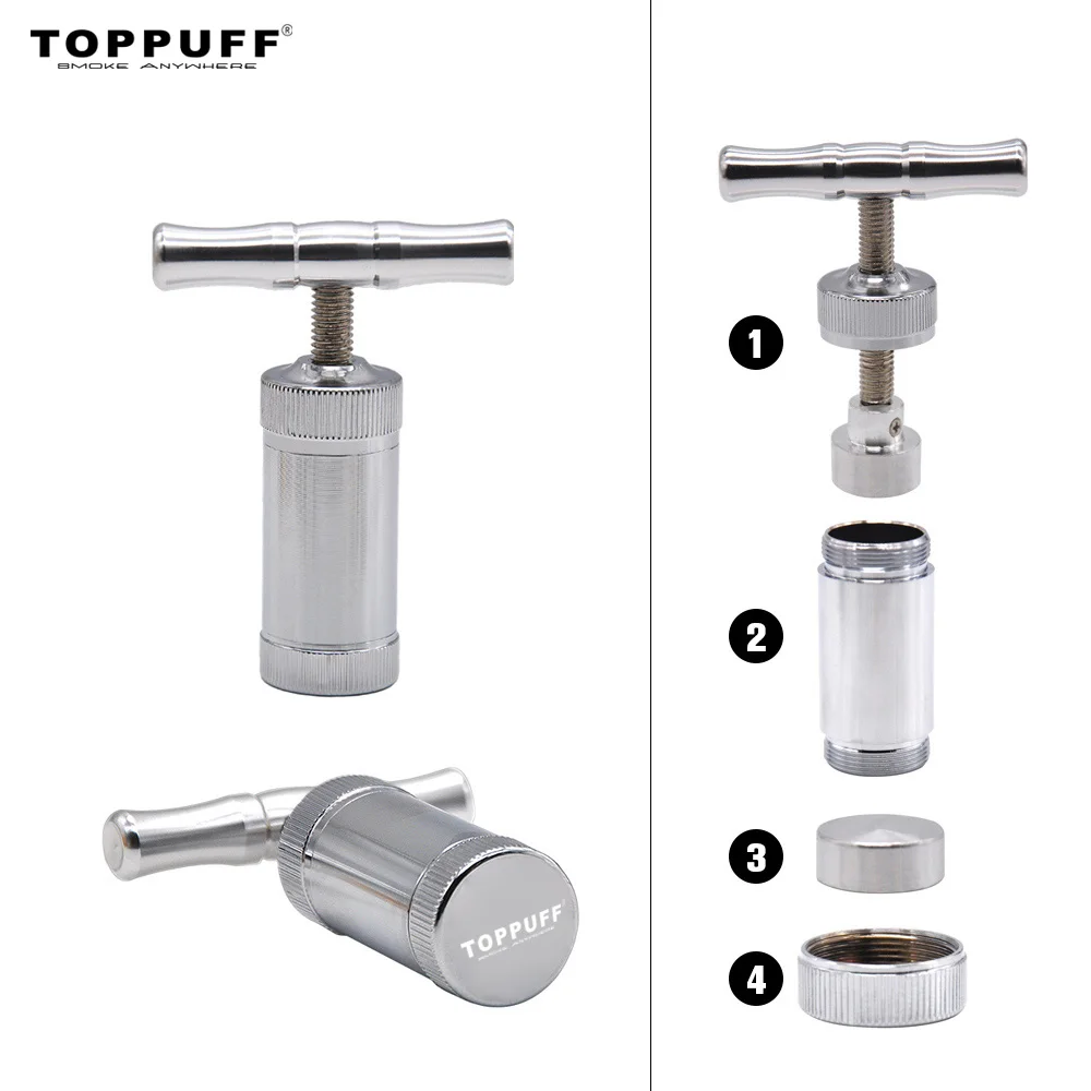 Металлический алюминиевый Пыльца Пресс er Com пресс или травы Точильщик табачный