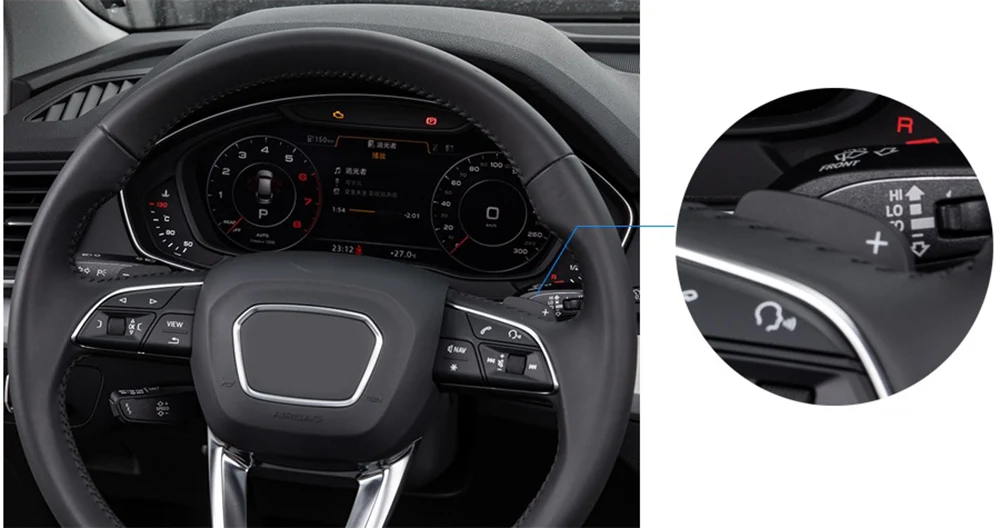 Автомобильные весла переключения передач для Audi A3 A4 A5 S3 S5 SQ5 Q7 TT TTS рулевое колесо Быстрый сдвиг DSG удлинитель наклейка Аксессуары для стайлинга автомобилей