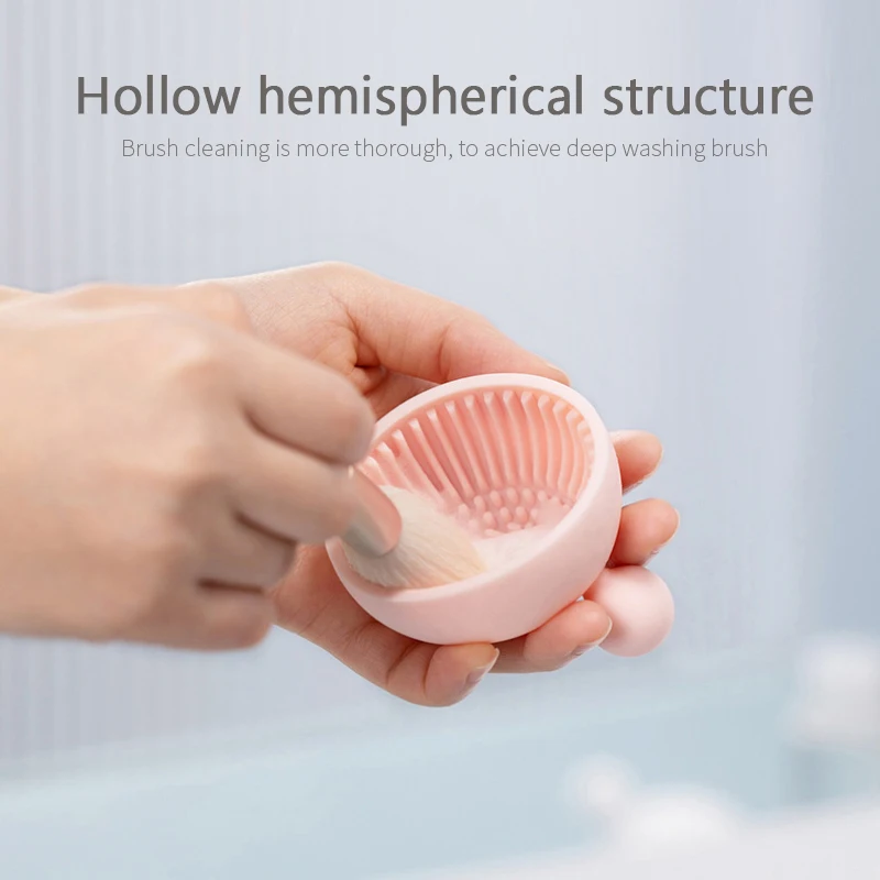 Кисть для макияжа чистящий диск не повреждает щетину силиконовая Косметическая