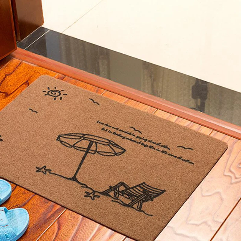 Приветственный напольный коврик входная дверь печатных дверной ковер с