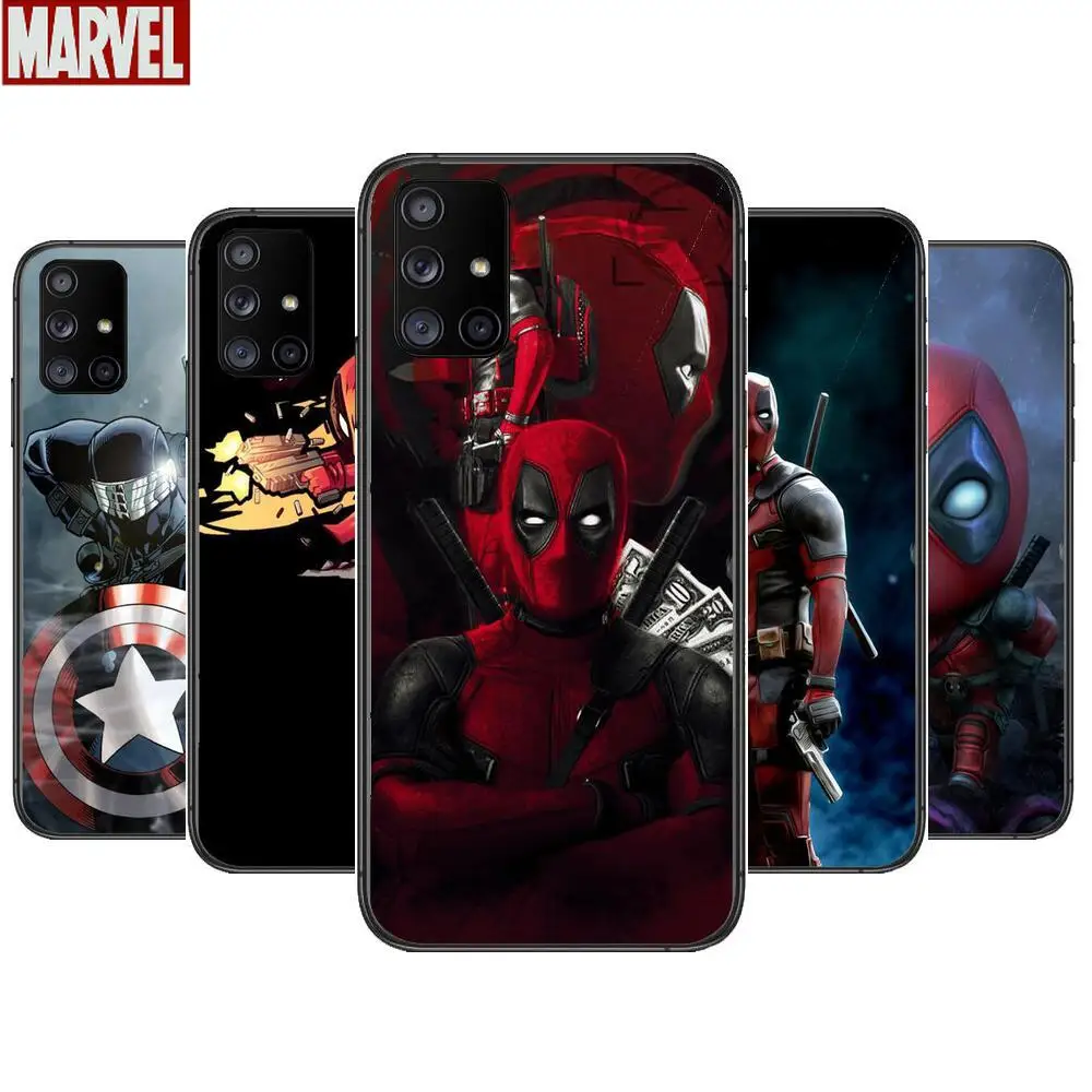 

Wade Deadpool Marvel Superhero Phone Case Hull For Samsung Galaxy A 50 51 20 71 70 40 30 10 80 E 5G S Black Shell Art Cell Cove