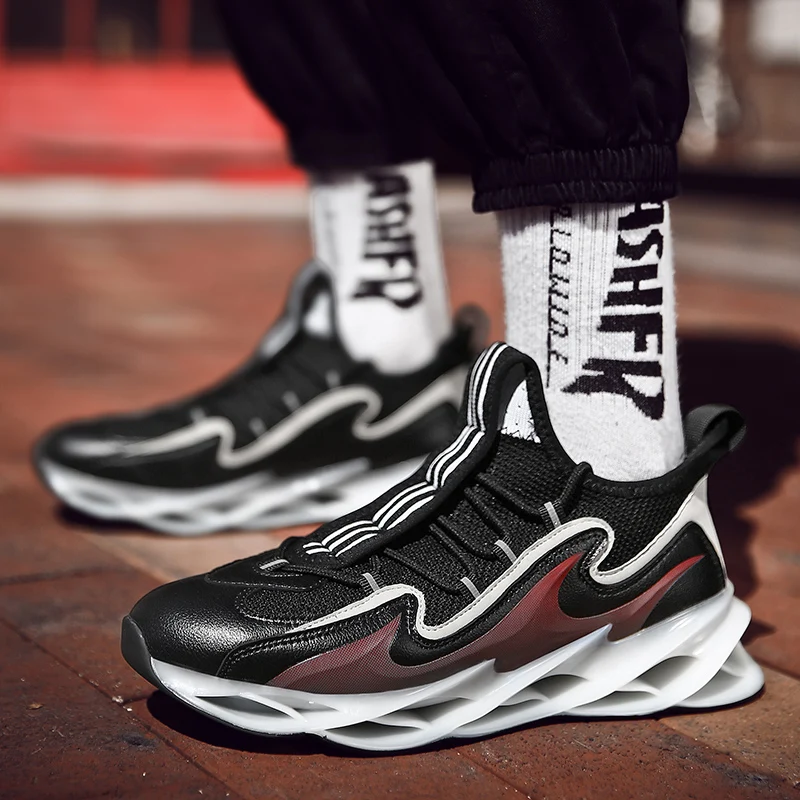 Высокое качество Светоотражающие лезвия воин спортивная обувь амортизирующая