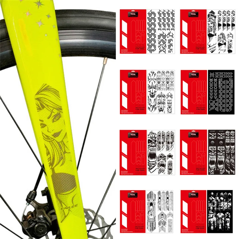 Наклейка 3D для горного и шоссейного велосипеда устойчивая к царапинам съемная