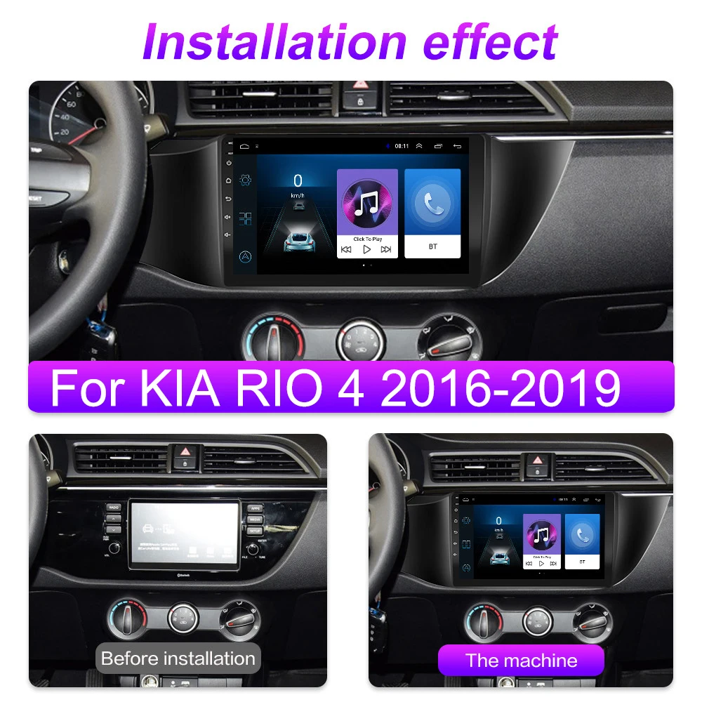 Автомагнитола 2DIN на Android 10 4G 8 ядер мультимедийный видеоплеер с GPS навигацией для