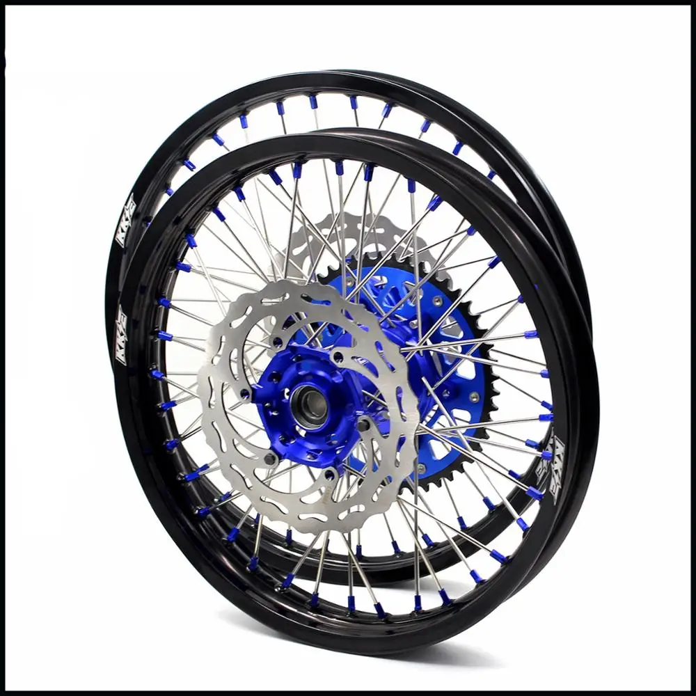 Комплект колес для мотоцикла YAMAHA YZ125/21/18 250-1999 YZ250F 2021-2001 YZ450F 2015-2003 синие соски 2015 |