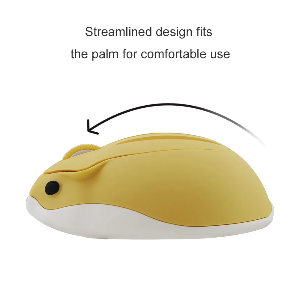 2 4g cute mouse hamster design cartoon 3d mini mice small hand wireless gaming mice usb ergonomic optical mause for laptop gamer free global shipping