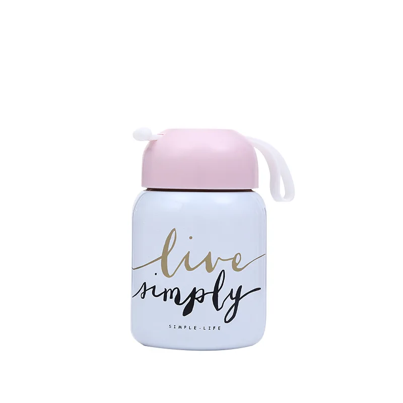 

Stainless Steel Thermos Cup Cartoon Leak-proof Coffee Mug Portable Mini Kitchen Bar Supplies Travel Water Bottle Insulated Cup