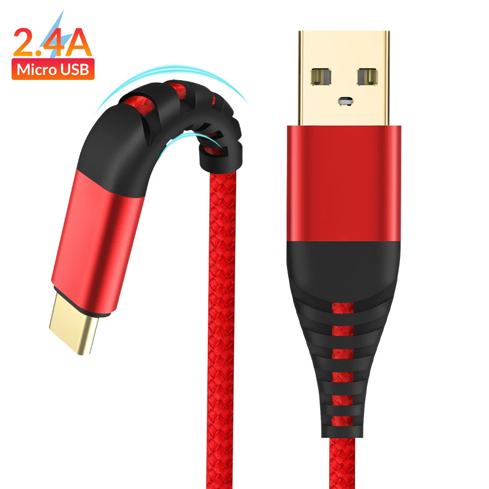 1 м 2 микро USB кабель Быстрая зарядка для Xiaomi Redmi Note 5 4 Pro Android передачи данных