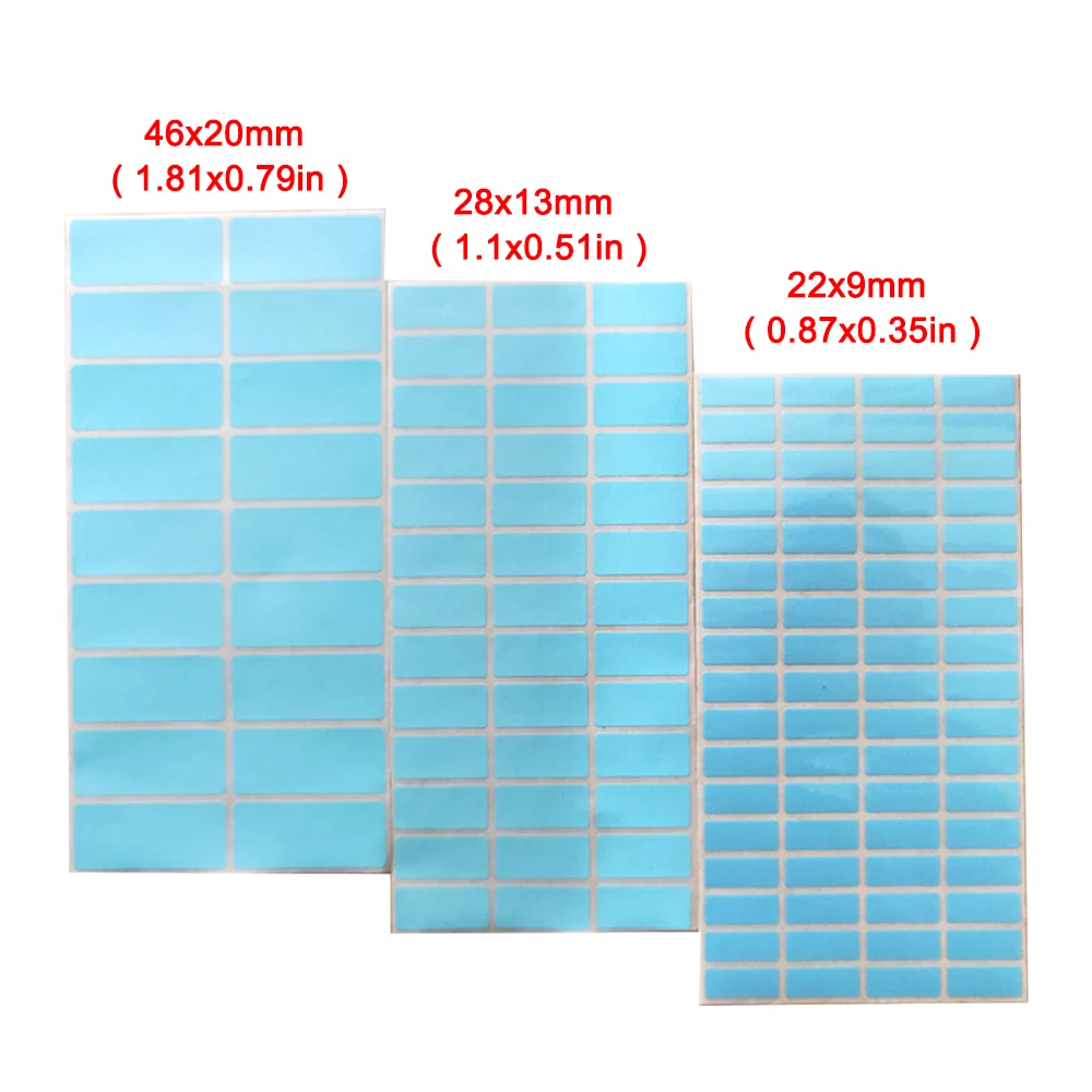 Пустой синий цвет самоклеющиеся имя стикер дети личный лейбл Сделай Сам