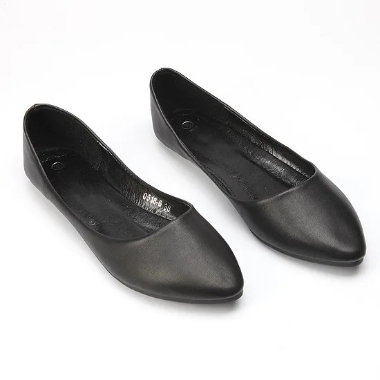 black Женские балетки на плоской подошве с острым носком; Balerine Femme Zapatos De Mujer; зеленые балетки на плоской подошве; женские туфли с закрытым носком - Цвет: black
