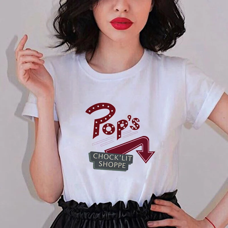 Showtly ривердэйл ТВ женская футболка Добро пожаловать в The Town PEP размера плюс