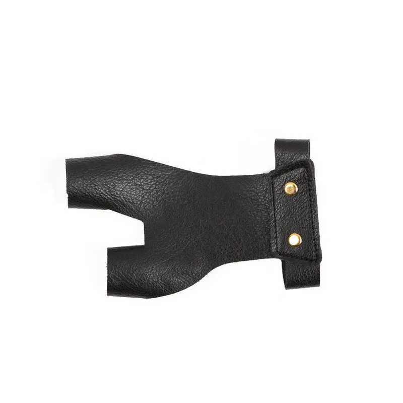 Левая рука перчатка для стрельбы из лука вязаная кожаная эластичная фибровая