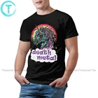 Зомби-Единорог Футболка зомби-единорог Death Metal, Мужская забавная футболка, Пляжная большая футболка с графическим рисунком