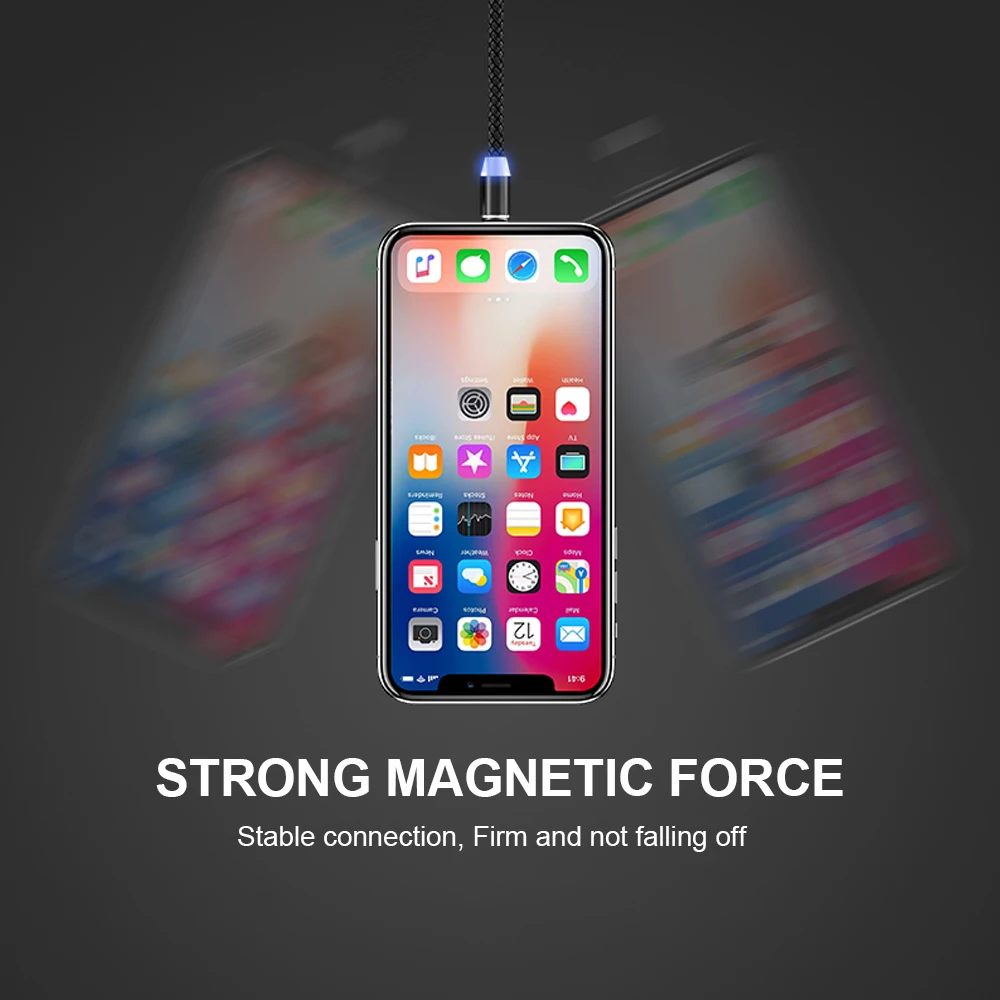 Магнитный кабель Micro USB Type C для телефона Xiaomi Redmi Note 8 Pro Mi 10 9 Huawei Samsung S9 S10 Oneplus Ons Plus 7T 7