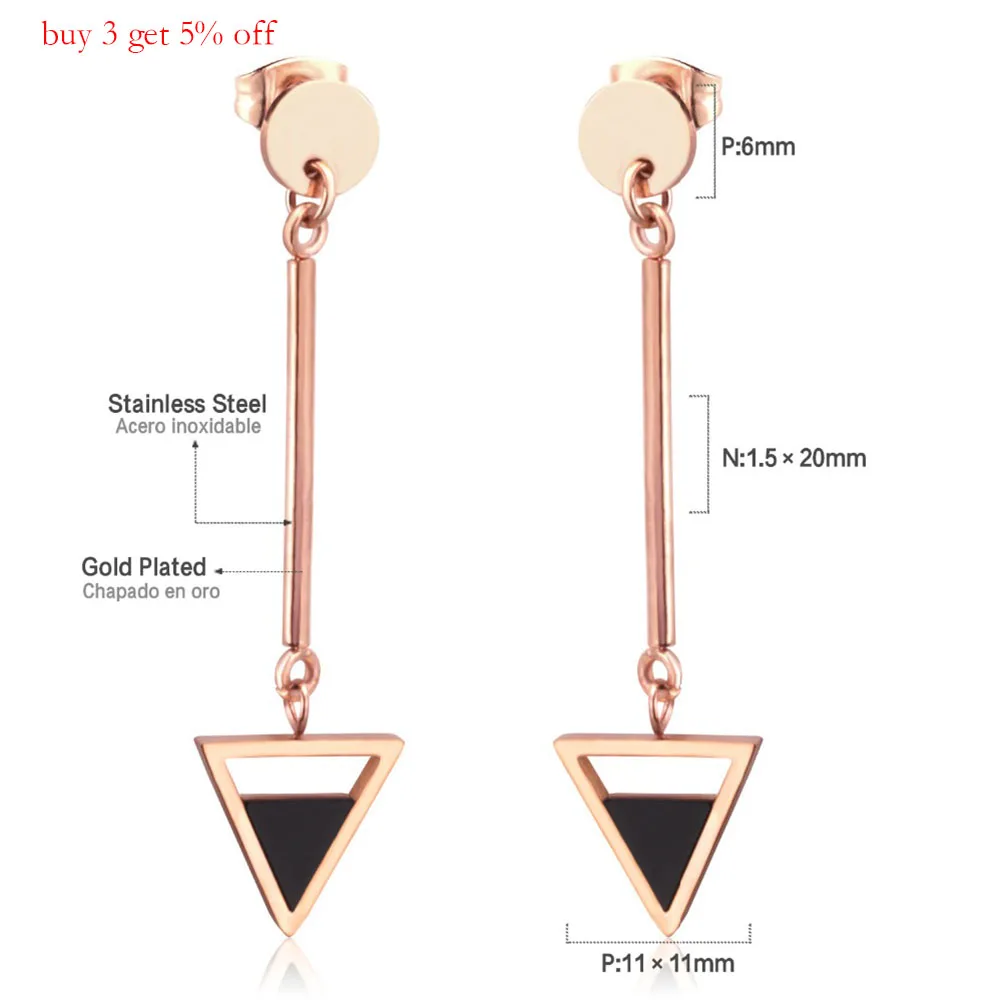 LUXUKISSKIDS Traingle Shape Long Earrings 2020 Korean Style Drop&ampDangle For Women Fashion Jewelry Pendientes Party Gift | Украшения и