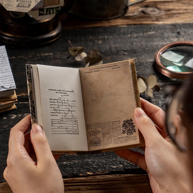 Dimi 50 листов винтажная книга из материала с надписью Memory Series s Deco скрапбукинг