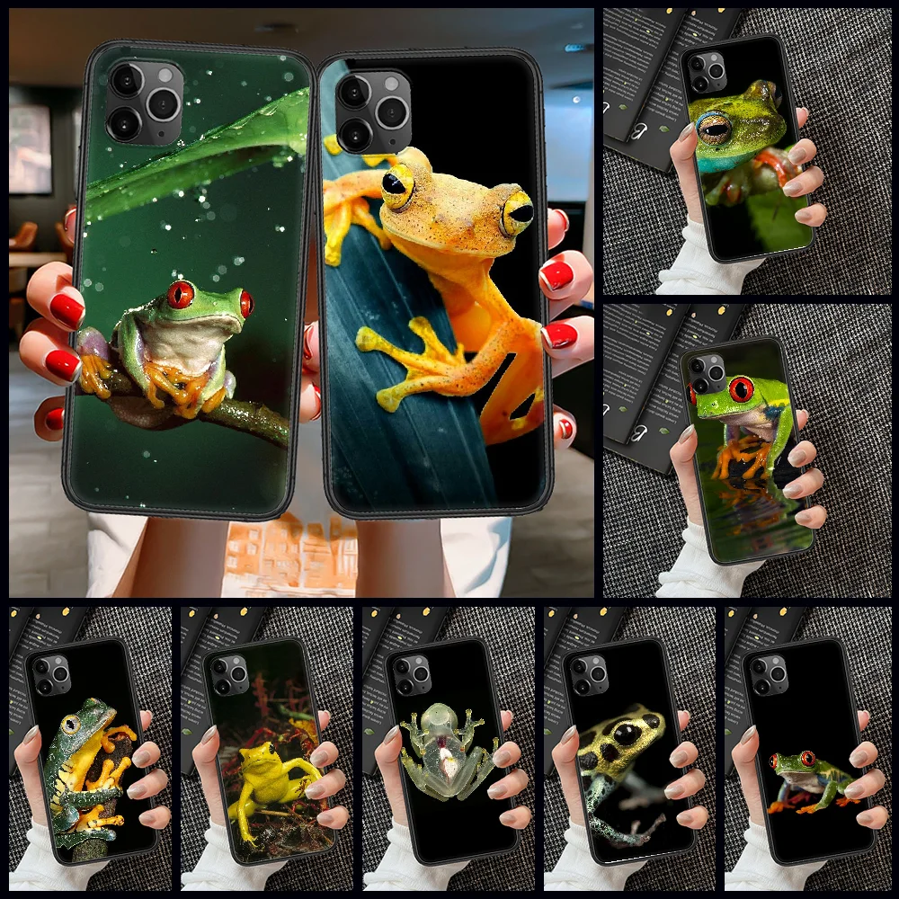 Чехол для телефона с мультяшным рисунком лягушки чехол iphone 5 5s se 2 6 6s 7 8 12 mini plus X XS XR