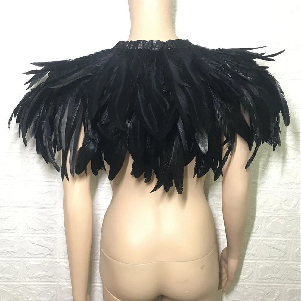 Накидка с перьями накидка палантин вечернее платье натуральными Петушиными