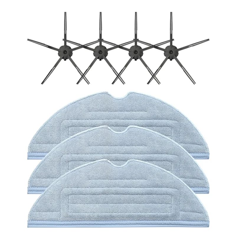 

7Pcs Side Brush Washable & Reusable Mop Cloth for Roborock T7 T7Plus S7 Vacuum Cleaner Robot Vacuum Part