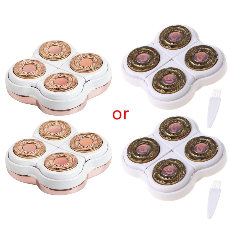 

2Pcs 4-head Legs Hair Removal Replacement Heads for Women's Hair Remover for Smooth Finishing Perfect Touch N0PF