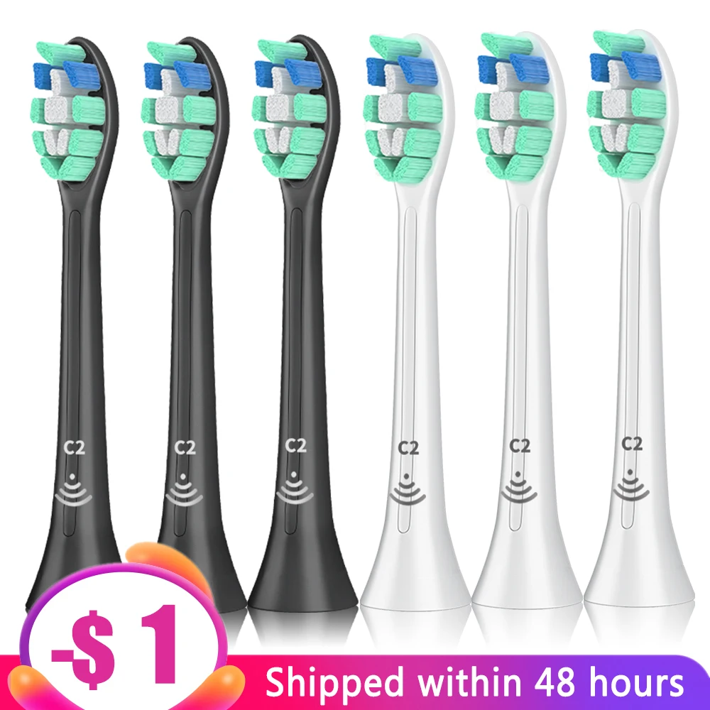 

Toothbrush Head for Philips Sonicare Diamondclean Healthwhite Powerup Series 2, 3, Flexcare, Easyclean Hx6074/26 Hx9024/10