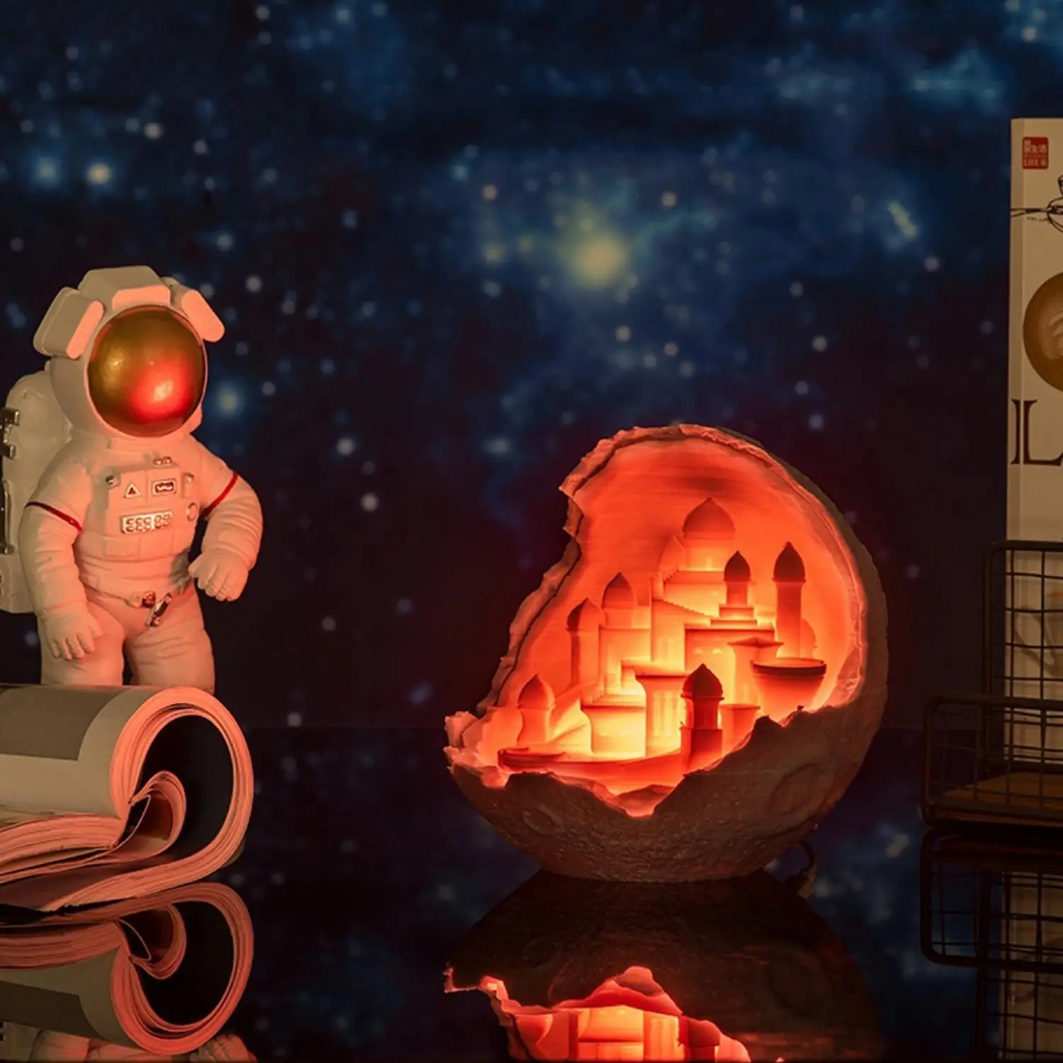 

2020 новый ночной Светильник 3d принт лунный замок лампа для детей игрушки тумбочка лунный свет для рабочего стола, романтические подарки Дома...