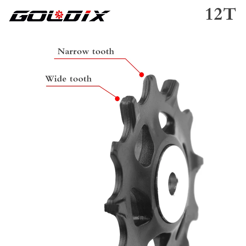 GOLDIX MTB велосипедный ролик переключателя передач колеса нейлоновое волокно 11T 12T