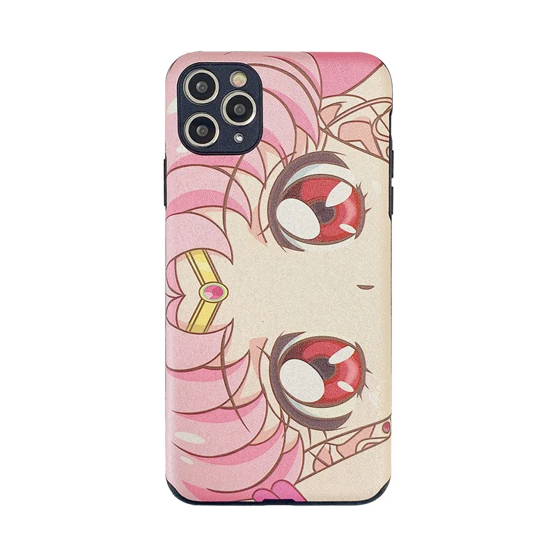 

Kawaii Japanese Anime Sailor Moon Phone Case For iPhone 11 Pro Max Xr X Xs Max 7 8 Puls SE 2020 Cases Cute Soft Silicone Cover