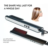 lcd ceramic womens straight hair comb mens multi function hair comb personal care mens beard styling comb does not hurt hair