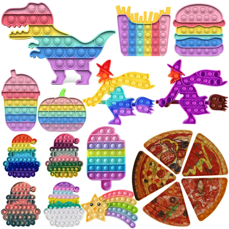 

Игрушки-антистресс для Хэллоуина, макарон, силиконовые пузырьки, игрушки антистресс, снятие стресса, сенсорные игрушки для взрослых и детей...