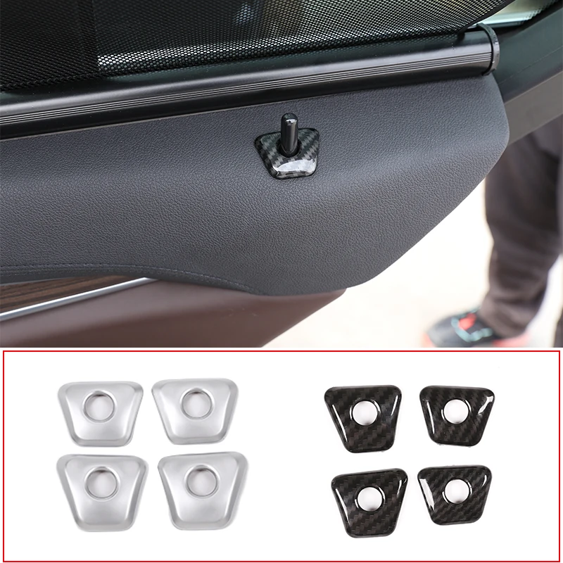 

Car Styling Car Interior Door Lock Knob Pin Cover Button Trim For BMW 5 Series G30 2017-2020 ABS Car Interior Accessories